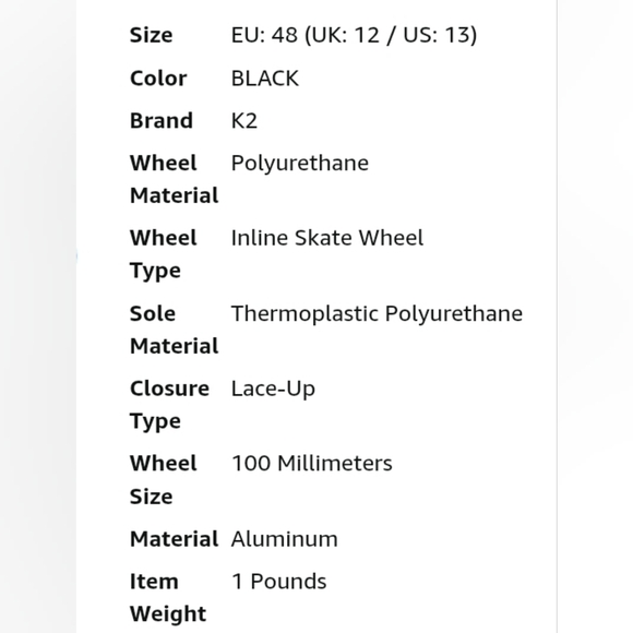 K2 Trio LT Mens Inline Skates -Size US 13.0 - Picture 10 of 13